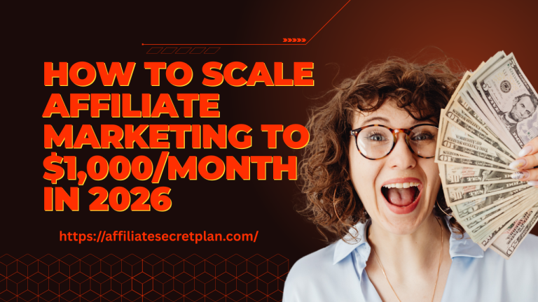 How to Scale Affiliate Marketing to $1,000/Month in 2026