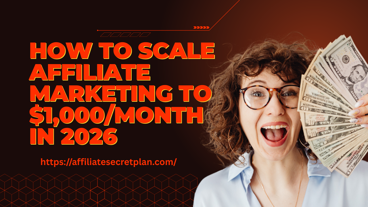 How to Scale Affiliate Marketing to $1,000/Month in 2026